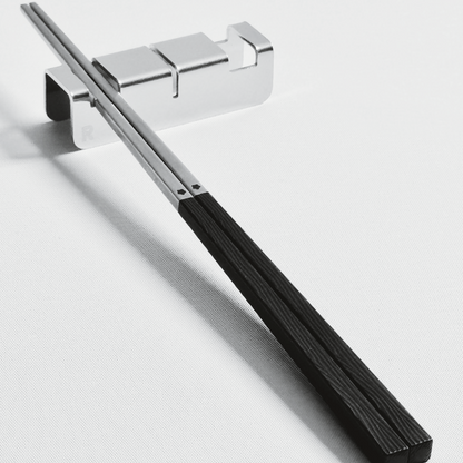 Stainless Steel Chopsticks + Flatware Rests — Complete Dining Bundle